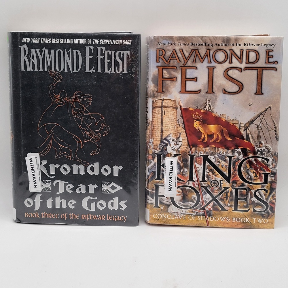 Raymond E. Feist Krondor Tear of the Gods King of Foxes Hardcover 1st Ed Good